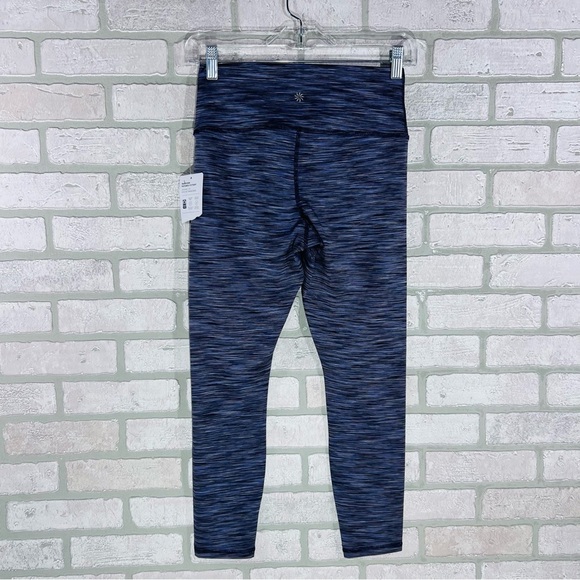 Athleta NWT Transcend Textured 7/8 Tight Leggings Swallowtail Nova Text Size M - Picture 6 of 8